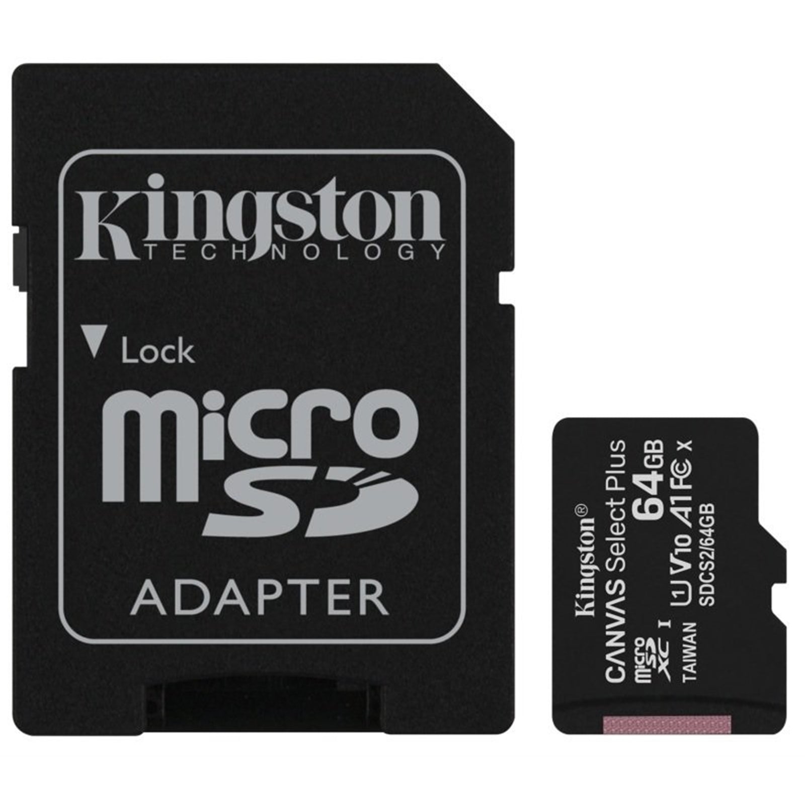 Kingston Canvas Select Plus 64GB Micro SD Card UHS-I U1 100MB/s Kingston Canvas Select Plus 64GB Micro SD Card UHS-I U1 100MB/s